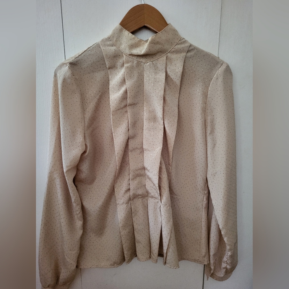 Vintage Jonathan Martin Polka Dot Long Sleeve Button Down Shirt Sz 11-12